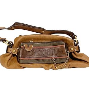 Juicy Couture Tan and Brown Shoulder Bag